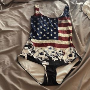 American Flag Bodysuit